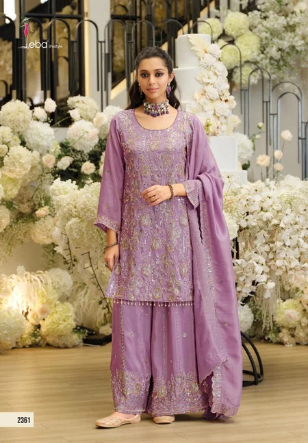 Jhalak By Eba Shimmer Embroidery Wholesale Readymade Suits Suppliers In Mumbai